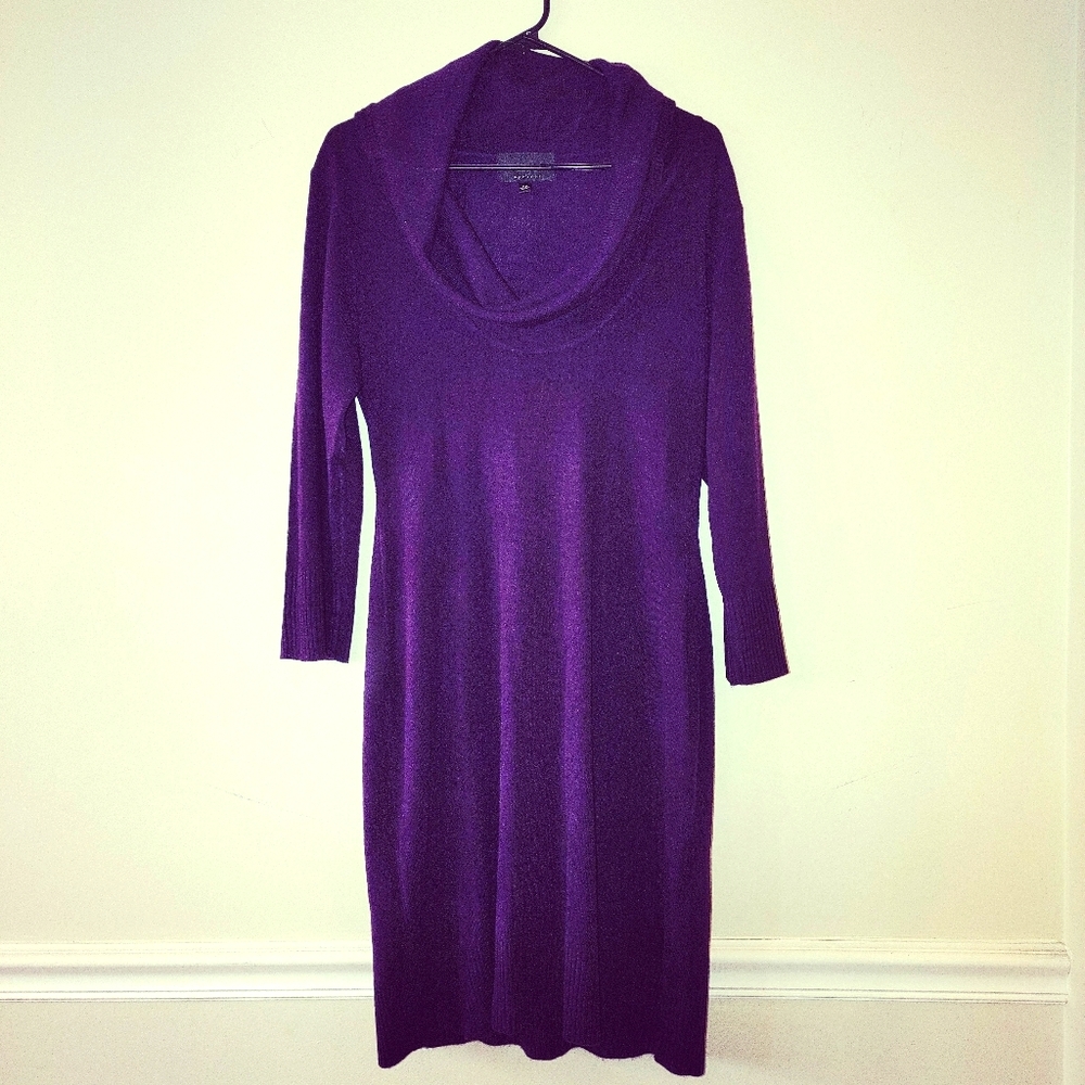 Cowl Neck Sweater Dress